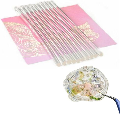 10pcs Fully Transparent Glue Wax Seal Sticks with Box for Wax Stamp Sealing, Perfect for Cards, Envelopes, Invitations, Wine Packages, Letter Sealing in Saudi Arabia
