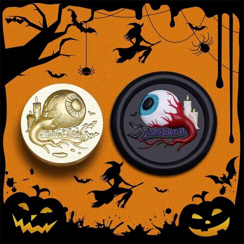 Brass Skull Wax Seal Stamp, Sharp Fang Skull, Halloween Series in Kuwait