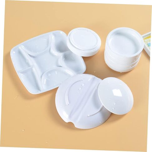 Five-Layer Ceramic Ink Dish Lid Color Mixing Tray for Artists Sturdy Porcelain Palette for Watercolor and Gouache Painting in Saudi Arabia