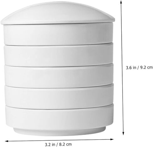 Five-Layer Ceramic Ink Dish Lid Color Mixing Tray for Artists Sturdy Porcelain Palette for Watercolor and Gouache Painting in Saudi Arabia