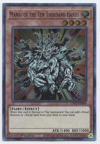 Manju of The Ten Thousand Hands - GFP2-EN099 - Ultra Rare - 1st Edition in Saudi Arabia