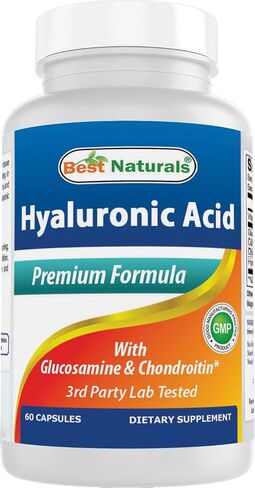 Best Naturals Hyaluronic Acid 100 mg 120 Capsules - Support Healthy Joints and Youthful Skin (859375002702) in Saudi Arabia