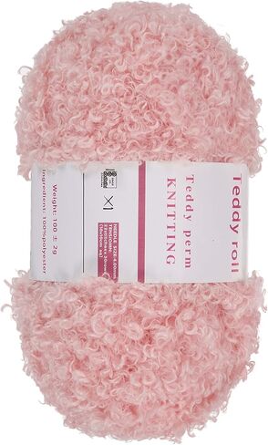 MECCANIXITY Fur Yarn Soft Fluffy Chunky Yarn Fuzzy Eyelash Yarn White for Crocheting Knit Clothes Bag - 55Yard/50m, 3.38ozx1 in Saudi Arabia