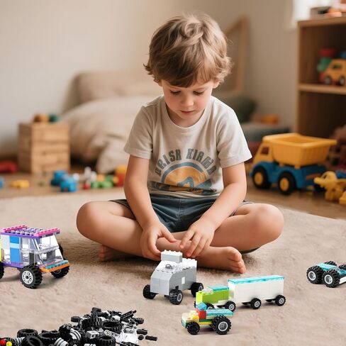 248pcs Wheels and Axles Sets, Classic Car Parts and Pieces, Tires Accessories Building Bulks - Compatible with Lego and All Major Brands in Saudi Arabia