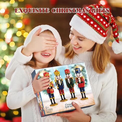 Christmas Nutcracker Building Kits, Xmas Nutcracker King and Soldier Sets, Contains Kings, Drummers, Guards, Swordsmen, Compatible for Lego, Collectible Model (943 PCS) in Saudi Arabia
