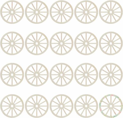 Olycraft 16pcs عجلة خشب غير مكتملة 3.9 بوصة شرائح فارغة 2.5 مم قطار سميكة عجلة خشبية قطع خشبية شرائح فارغة غير مكتملة للطلاء الرسم الحرف الزخرفية الحزب in Saudi Arabia