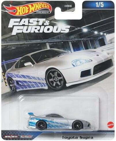Hot Wheels 2023 Fast & Furious Premium 5 - Pack (HNW46‑956D) | Toyota Supra ، Land Rover Defender ، Chevy Nova SS ، BMW M5 & Lamborghini Gallardo | 1:64 حزمة مركبة أفلام مقطوعة in Saudi Arabia