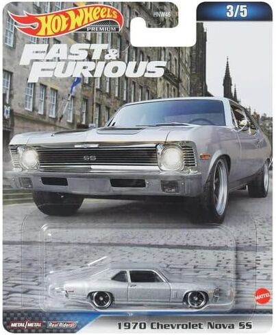 Hot Wheels 2023 Fast & Furious Premium 5 - Pack (HNW46‑956D) | Toyota Supra ، Land Rover Defender ، Chevy Nova SS ، BMW M5 & Lamborghini Gallardo | 1:64 حزمة مركبة أفلام مقطوعة in Saudi Arabia