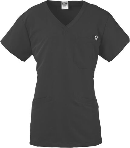 ave Women’s Medical Scrub Top, Berkeley ave, V-Neck Scrub Shirt, 2 Pockets, Wrinkle Resistant, Great for Nurses, Caribbean Blue, Small in Saudi Arabia