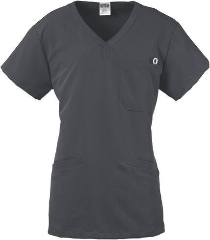 ave Women’s Medical Scrub Top, Berkeley ave, V-Neck Scrub Shirt, 2 Pockets, Wrinkle Resistant, Great for Nurses, Caribbean Blue, Small in Saudi Arabia