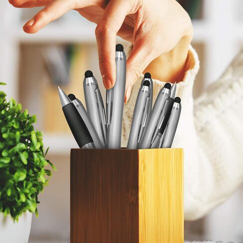 خصم Promos Custom Stylus Ballpoins مجموعة من 10 ، حزمة كبيرة مخصصة - الحبر الأسود ، رائع للمكتب ، المدرسة ، الأعمال ، العروض التجارية ، الأحداث - الأزرق in Kuwait