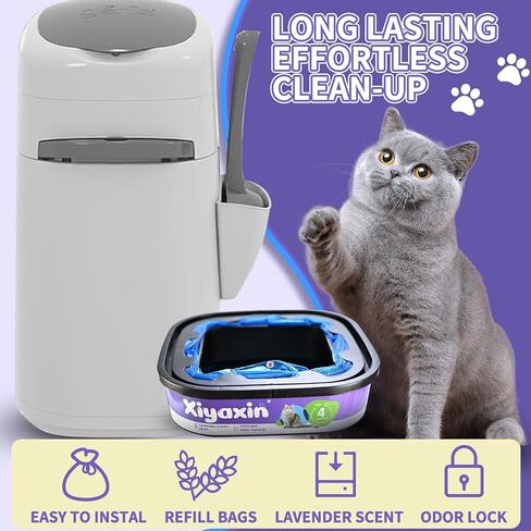 4 حزمة Cat Sterter Reclik Cartridges متوافقة مع Genie Cat Standard و Plus و XL Pails Control in Kuwait