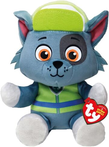 Ty - Paw Patrol Collection, Rocky, All The Heroes of The Puppy Squad in Floppy Version, Soft Plush to Collect, Gift Idea for Young and Old - 20 cm - T44019 in Saudi Arabia