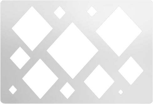 UNICRAFTALE Mix Shape Metal Stencil Cutouts Cutting Stencils Triangle Round Polygon Template Stainless Steel Reusable Stencils Decorative Embossing Drawing for Bracelets Earrings Making Jewelry Craft in Saudi Arabia