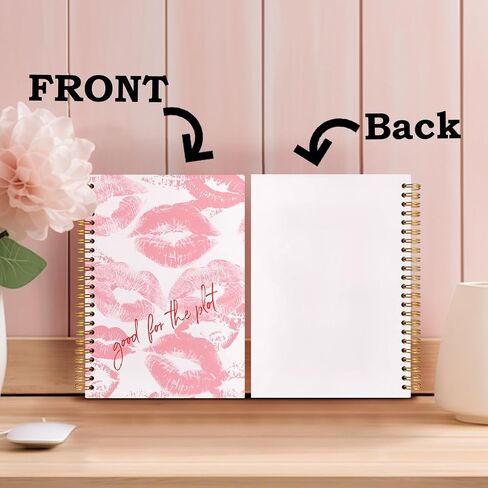 SNNDER Vintage Red Lucky 7 Ball Notebook, Trendy Funky Preppy Journal, Aesthetic Notebook Journal for Women, Retro Lucky Ball Hardcover Spiral Notebooks 5.5x8.3 Inch in Saudi Arabia
