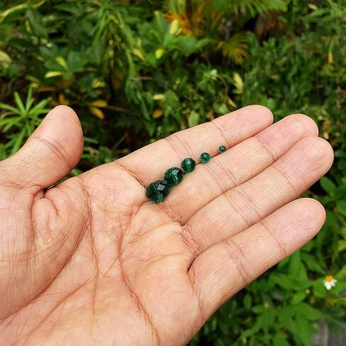 Peacock Green Rondelle Glass Beads for Jewelry Making, Faceted Briolette Crytal Spacer Beads for Bracelet Necklace Earring (2mm 4mm 6mm 8mm 10mm Mixed Sizes, 1000pcs) in Kuwait