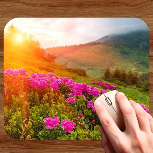 Spring Season Mouse Pad Mat Mousepad for Desk Computer Laptop PC Gaming Home or Office Gift (Bloom MP86) in Saudi Arabia