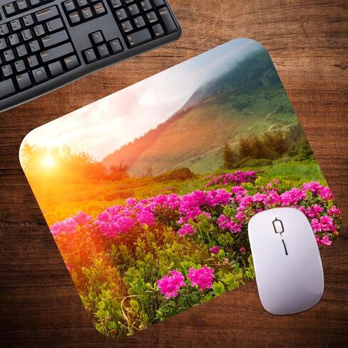 Spring Season Mouse Pad Mat Mousepad for Desk Computer Laptop PC Gaming Home or Office Gift (Bloom MP86) in Saudi Arabia