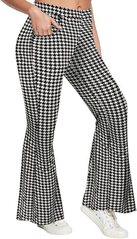 RITERA Plus Size Pants for Women Long Flared Pants Oversized Boot Cut Leggings Tummy Control Bell-Bottoms Basic Tight in Kuwait