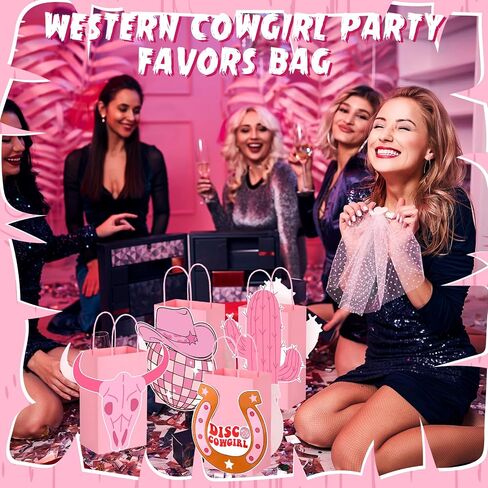 Mooliwe 24 Pcs Cowboy Cowgirl Boots Centerpiece Bags Western Theme Party Decorations Favors Wild West Gift Bag Cowboy Boot Hat Bachelorette Baby Shower Last Rodeo Birthday Party Supplies in Saudi Arabia