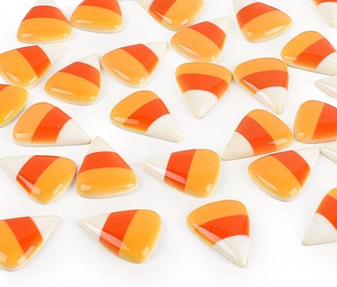 Corn Flatback Resin Charms, 40 Pcs Cute Candy Corn Flatback Embellishments for Easter Halloween Phone Cases Hair Clips DIY Crafts Accessories in Saudi Arabia