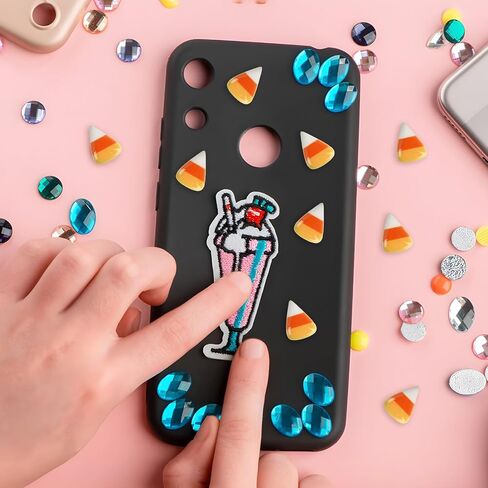 Corn Flatback Resin Charms, 40 Pcs Cute Candy Corn Flatback Embellishments for Easter Halloween Phone Cases Hair Clips DIY Crafts Accessories in Saudi Arabia