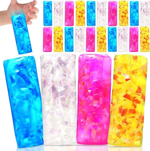 12 PCS Water Snake Toys Toys Water Wiggler لا يمكن أن يحمل خدعة حداثة Slippery Snake Wiggler Tube Tube Sensory for Home School Party Gownoy Gifts (Light Color) in Saudi Arabia