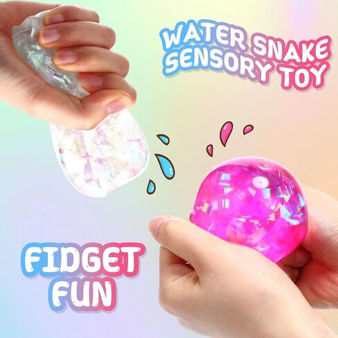 12 PCS Water Snake Toys Toys Water Wiggler لا يمكن أن يحمل خدعة حداثة Slippery Snake Wiggler Tube Tube Sensory for Home School Party Gownoy Gifts (Light Color) in Saudi Arabia
