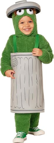 Spirit Halloween Sesame Street Toddler Oscar the Grouch Costume | Officially Licensed | Boys and Girls Funny Outfits in Saudi Arabia