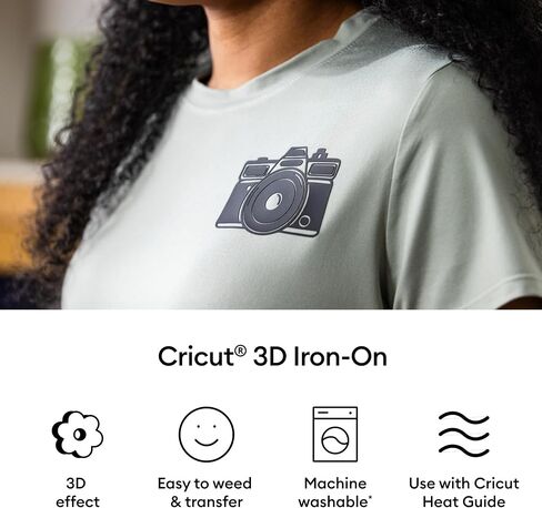 CRICUT 3 -D IRON -ON - SAMPLER BOLD 5FT ، 12 بوصة × 12 خطوة (5 عدد) - HTV نقل الحرارة فينيل in Saudi Arabia