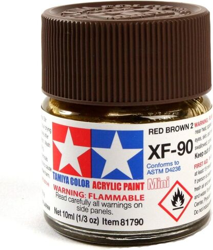 Tamiya Acrylic Mini Xf-90 Red Brown 2-10ml in Saudi Arabia
