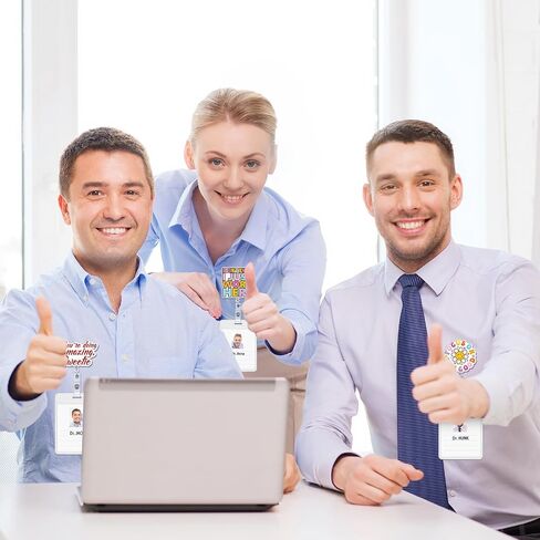 48 أجهزة كمبيوتر مضحكة شارة إيجابية بكرات كميات كبيرة معرف القابلة للسحب حامل مقطع اسم علامة الشارة بكرات هدايا التمريض المضحكة لممرضات الطاقم الطبي أطباء الموظفين ملحقات الرسائل المرح in Kuwait