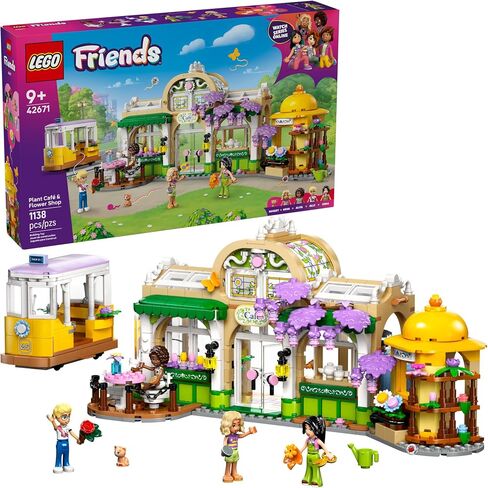 Lego Friends Plant Café & Flower Shop Play Play Toy - Playet مع 4 Minidolls و Cat Toy لرواية القصص الإبداعية - فكرة هدية عيد ميلاد للفتيات والفتيان ، الأعمار التاسعة وما فوق - 42671 in Saudi Arabia