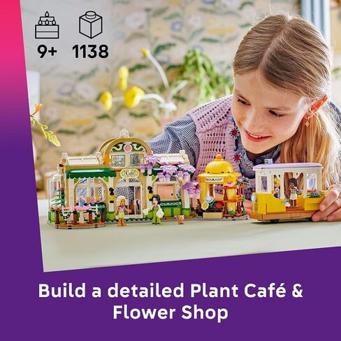 Lego Friends Plant Café & Flower Shop Play Play Toy - Playet مع 4 Minidolls و Cat Toy لرواية القصص الإبداعية - فكرة هدية عيد ميلاد للفتيات والفتيان ، الأعمار التاسعة وما فوق - 42671 in Saudi Arabia