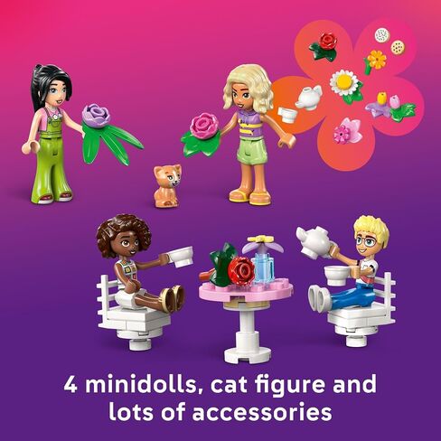 Lego Friends Plant Café & Flower Shop Play Play Toy - Playet مع 4 Minidolls و Cat Toy لرواية القصص الإبداعية - فكرة هدية عيد ميلاد للفتيات والفتيان ، الأعمار التاسعة وما فوق - 42671 in Saudi Arabia