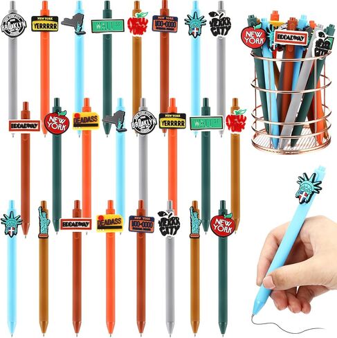 30 Pcs New York City Ballpoint Pen New York Souvenirs City Travel Pens Retractable USA Themed Ballpoint Pens I Love NY Gifts Pen for School Office Supplies Traveler Gift in Saudi Arabia