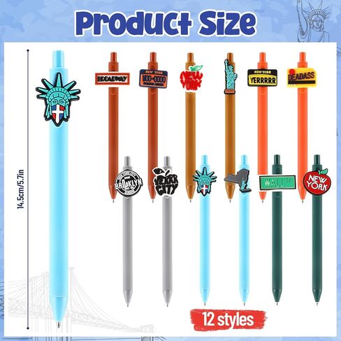 30 Pcs New York City Ballpoint Pen New York Souvenirs City Travel Pens Retractable USA Themed Ballpoint Pens I Love NY Gifts Pen for School Office Supplies Traveler Gift in Saudi Arabia