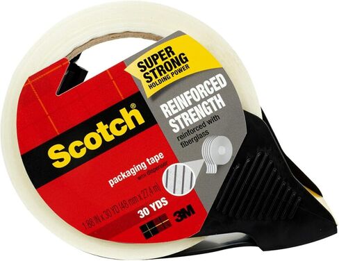 شريط التغليف Scotch® المقوى للقوة ، 1-15/16 "× 30 ياردة ، واضحة in Kuwait