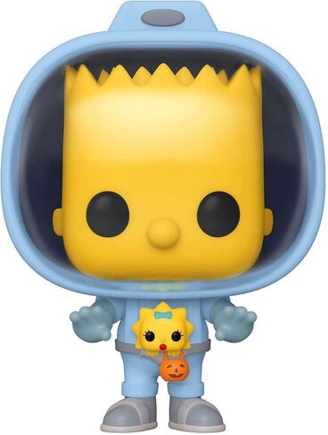 Funko Pop! Animation: Simpsons - Bart w/Chestburster Maggie, Multicolor, 3.75 inches (50138) in Saudi Arabia