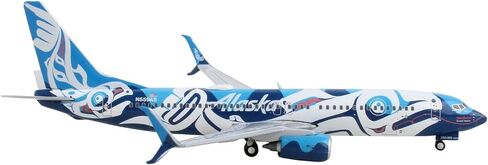 Geminijets GJASA2213 Alaska Airlines Boeing 737-800 Salmon People N559As ؛ مقياس 1: 400 in Saudi Arabia