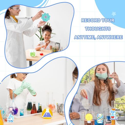 18 Pack Funny Science Sticky Notes, Cute Chemistry Note Pad Essentials Teacher Student Gifts Stationary Sticky Notepad Self Stick Memo Novelty Laboratory Notes for Lab School Supplies in Saudi Arabia