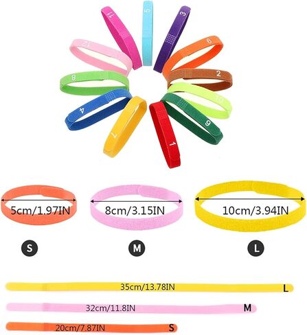 12 PCS Puppy Whelping Collars Newborn Pet Collars with Numbers Double-Sided Adjustable ID Bands Pet Puppy ID Bands for Newborn Pet Dog Cat Cat (Small Size) in Saudi Arabia