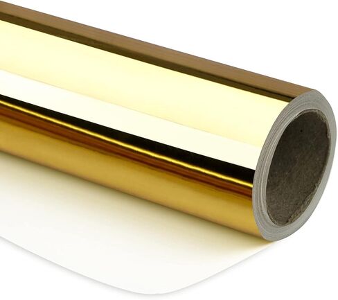 WRAPAHOLIC Royal Blue Metallic Shiny Foil Wrapping Paper - Solid Color Gift Wrapping Paper Roll, Perfect for Wedding,Valentine's Day,Birthday,Christmas,Baby Shower,DIY Bouquet - 17in x 32.8ft in Saudi Arabia