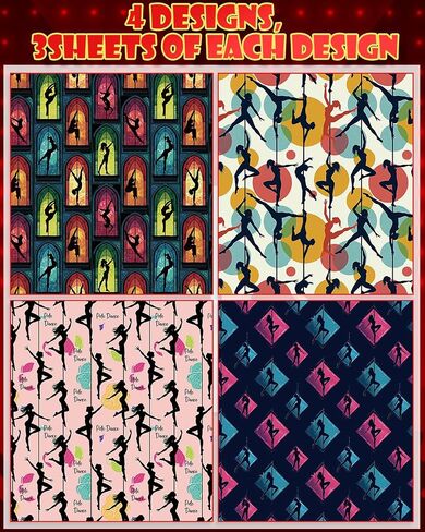 Pineraap 12 Sheet Music Themed Wrapping Paper, Musical Notes Guitar Kraft Gift Wrap Paper, Rockin' Gift Wrap Folded Flat Art Paper for Music Lover's Birthday Baby Shower DIY Crafts, 19.7 x 27.6 Inch in Saudi Arabia