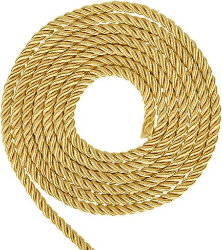 5MM 3 Ply Dark Green Twist Grad Honer Cord Trim Braid Christmas Shiny Satin Twine Thread String Graduation Twined Decorative Thick Rope Cords for Sewing Making Home Decor Craft Drawstrings in Saudi Arabia