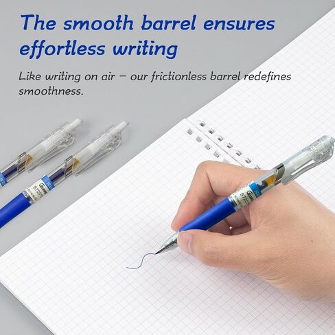 12pcs 0.5mm هلام أقلام أقل نقاط الكتابة الناعمة ، أقلام الحبر الأزرق ، أقلام جل زرقاء تشبه الجلود ، قلم جل الأعمال في اليومية ، الكتابة ، المدرسة ، المكتب (الأزرق) in Kuwait