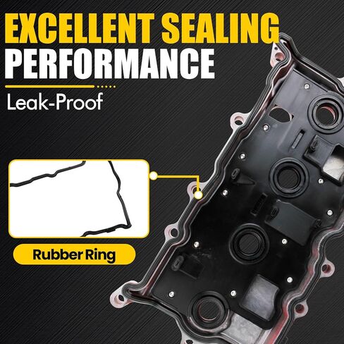 Engine Valve Cover w/Gasket Bolts Oil Filter Cap Compatible with 2007-2013 Nissan Altima Sentra SE-R 2.5L Replaces Parts 13264-JA00A 13270-JA00A in Kuwait