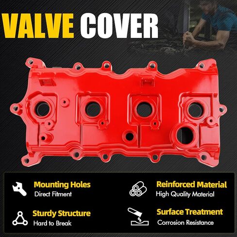 Engine Valve Cover w/Gasket Bolts Oil Filter Cap Compatible with 2007-2013 Nissan Altima Sentra SE-R 2.5L Replaces Parts 13264-JA00A 13270-JA00A in Kuwait