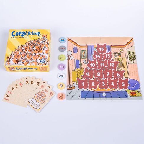Gamehead Corgi Collup ، لعبة بطاقة الخداع الرائعة للعائلات والأطفال والحفلات ، تتراوح أعمارهم in Saudi Arabia