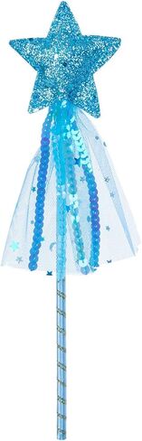 Alvogimor 2 Pack Glitter Star Wand ، Princess Costume Angel Play Play Props لعيد الميلاد ، عيد الهالوين ، حفلة عيد الميلاد (Pink Purple ، 12 Inch) in Kuwait